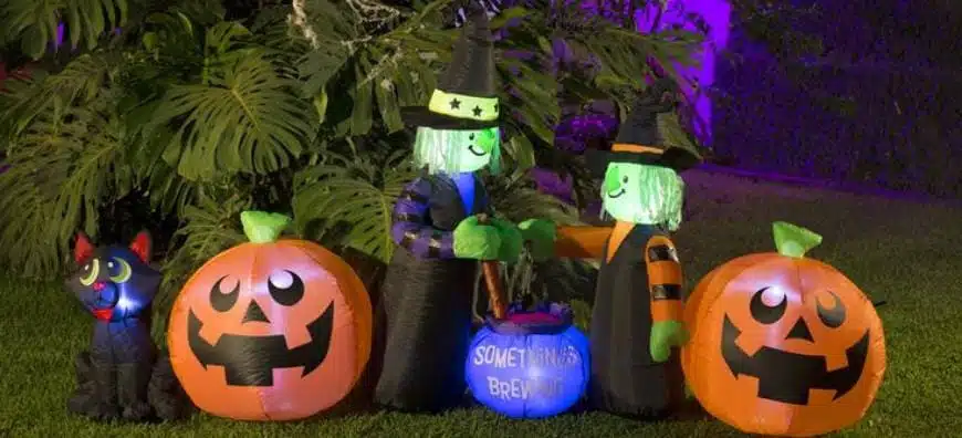 Decoración en casa con inflables de Halloween